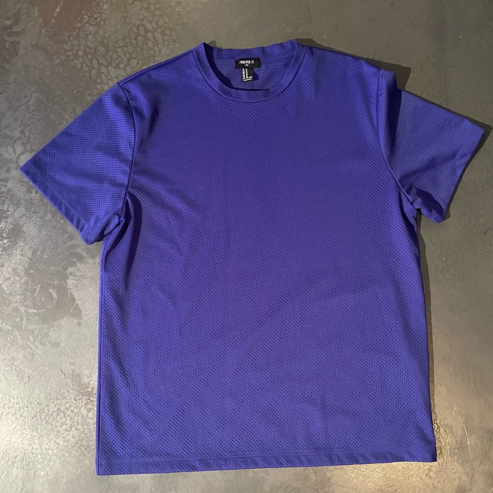 Forever 21 Men's Vibrant Blue Tee
